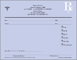 Indiana Schedule II Controlled Substance Pads Indiana Schedule II Controlled Substance Pads